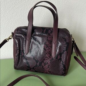 Fossil Plum Sydney Satchel